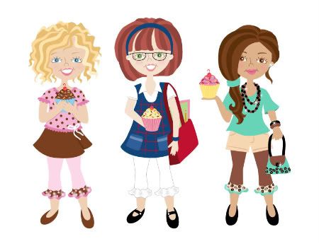 450x348 Broken Box Designs Blog Vector Figures Bon Bon Cupcake Girls