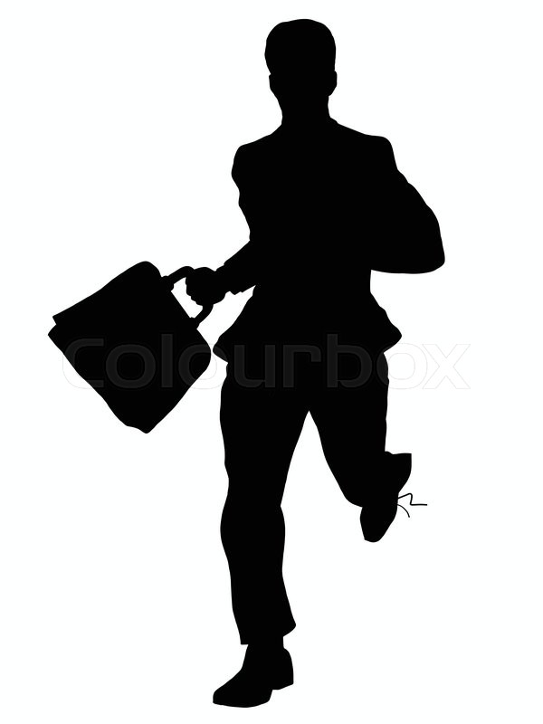 600x800 Businessman Runs Pop Art Retro Vector Stock Vector Colourbox