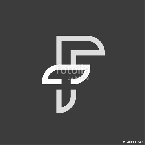 500x500 F Letter Abbreviation Sign Heraldry Mark Logo Vector Illustrations