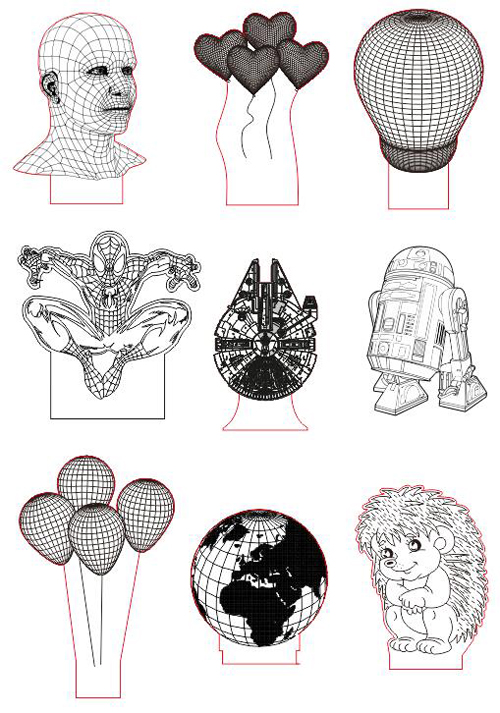 500x713 Download Free Illusion Optical Lamp Sample Vector