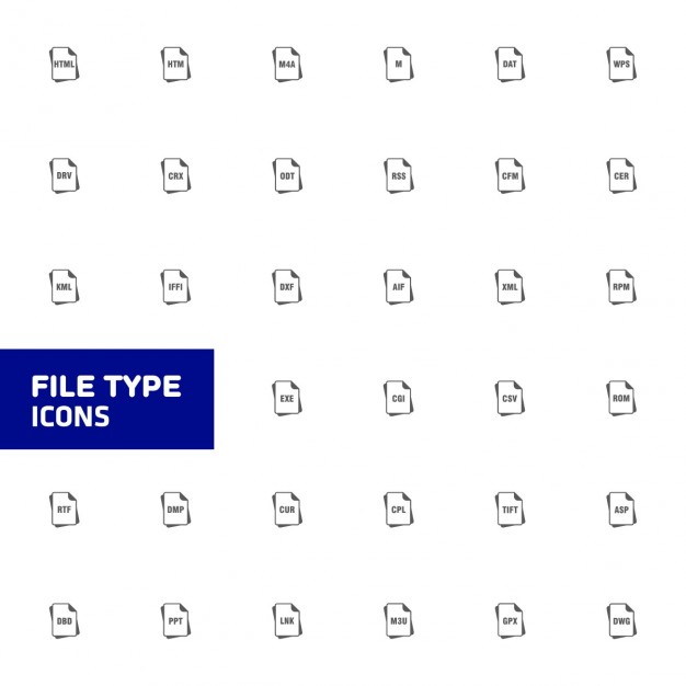 626x626 Type Icons Vector Free Download