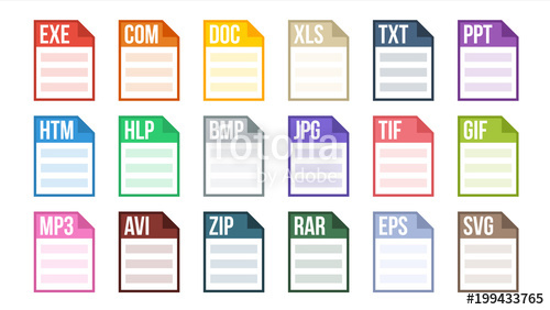 500x282 Format Vector Various Pictogram Format Type Software