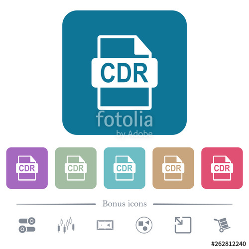 500x500 Cdr Format Flat Icons On Color Rounded Square Backgrounds