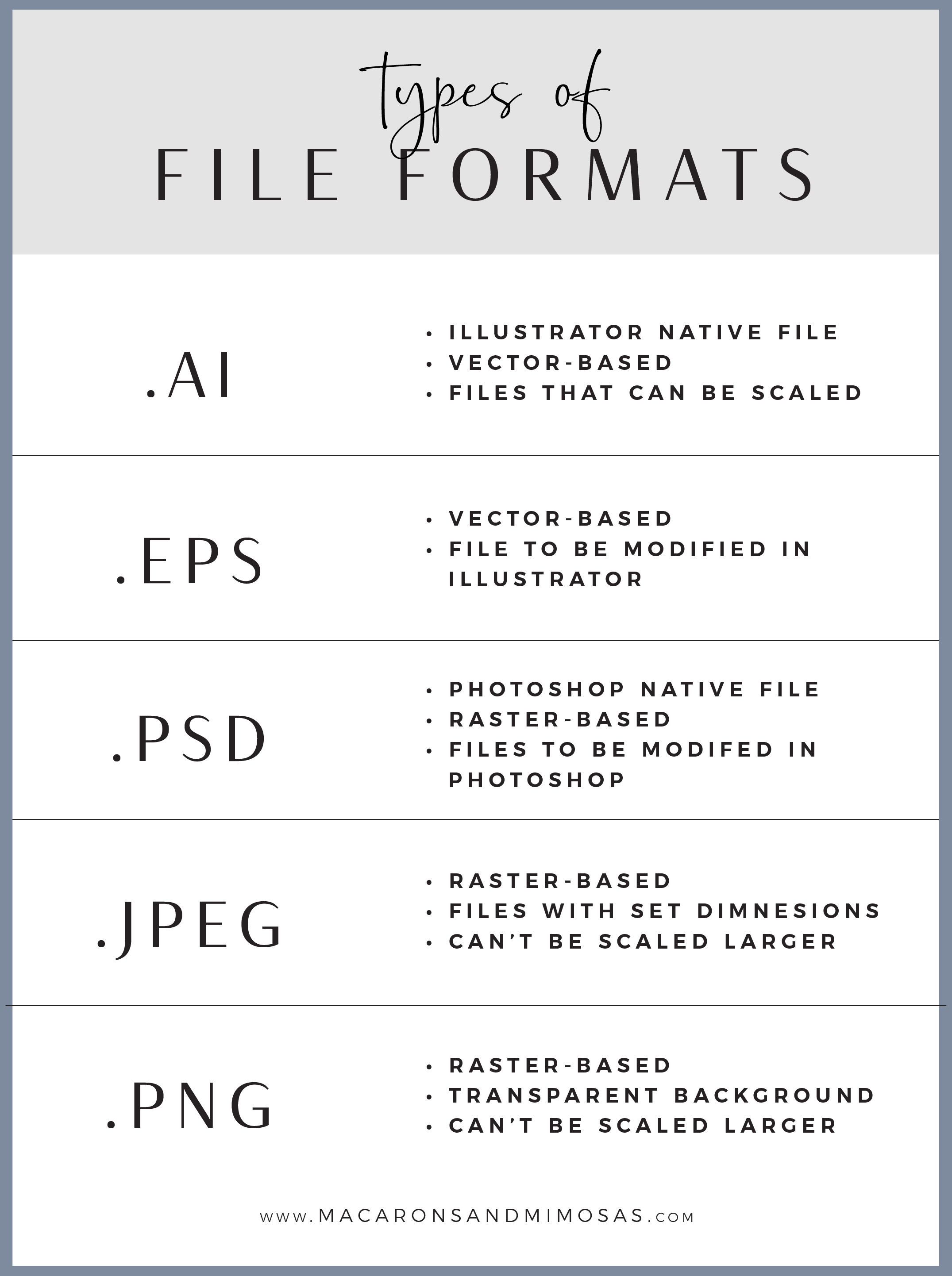 File Type List at Paul Becker blog