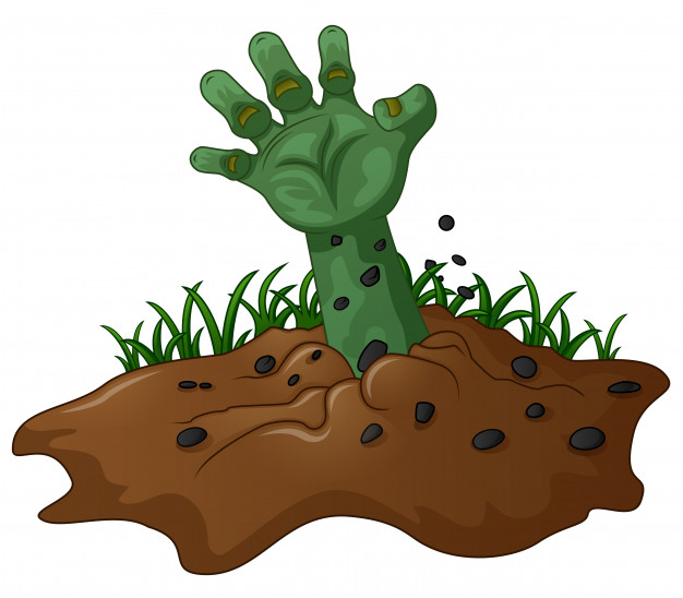 626x548 Namezombie Hand Coming Out Of The Earth Vector Premium