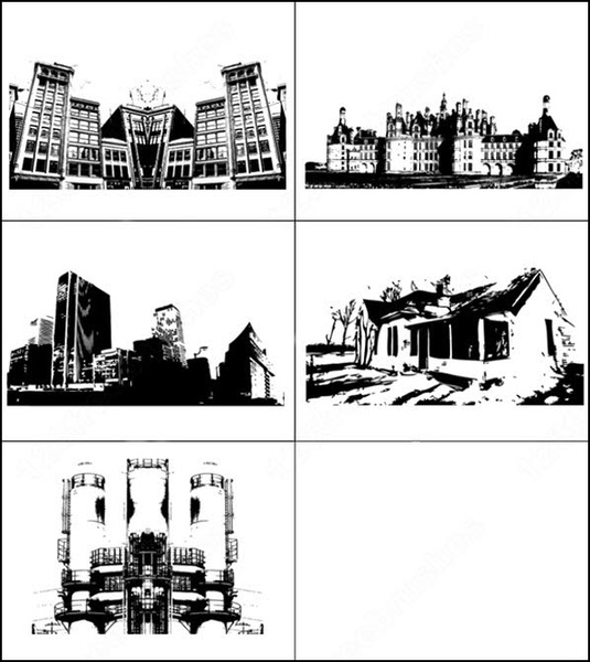 535x600 Sample From Building Series Vector And Photoshop Brush