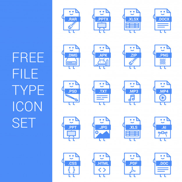 626x626 Type Icons Set Vector Vector Premium Download