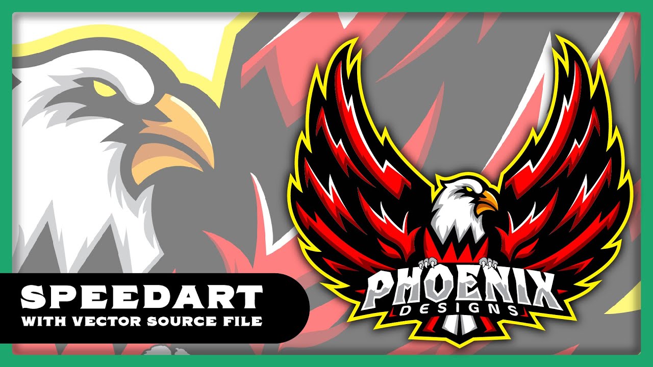 1280x720 Phonix Esports Logo Speedart Free Vector Source