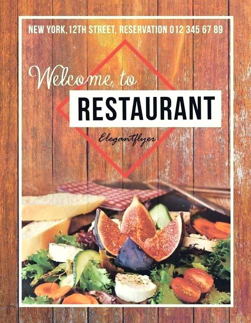 500x643 Restaurant Flyer Templates Free Download Include Vector Food