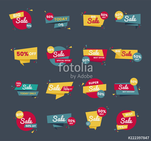 500x468 Sale Badge Vector Design Set Stock Image And Royalty Free Vector