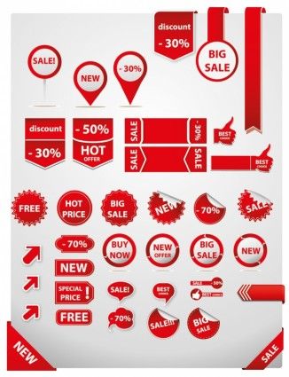 326x425 Sale Stickers Vector Free Digital Printables Vector Free
