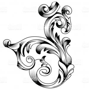 300x300 Stock Photos Vintage Set Border Frame Engraving Baroque Vector