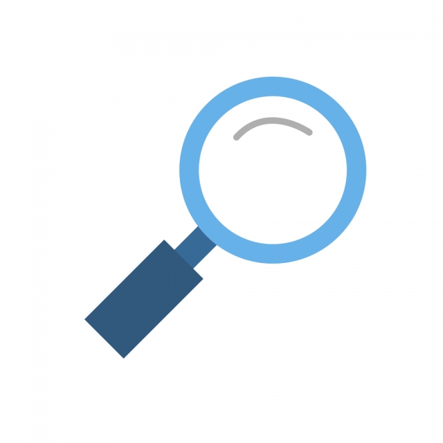 640x640 Magnifying Glass Vector Icon, Search Icon, Find Icon, Magnifying