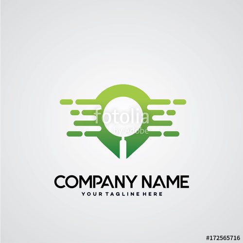500x500 Finder Pin Logo Template Design Vector, Emblem, Design Concept