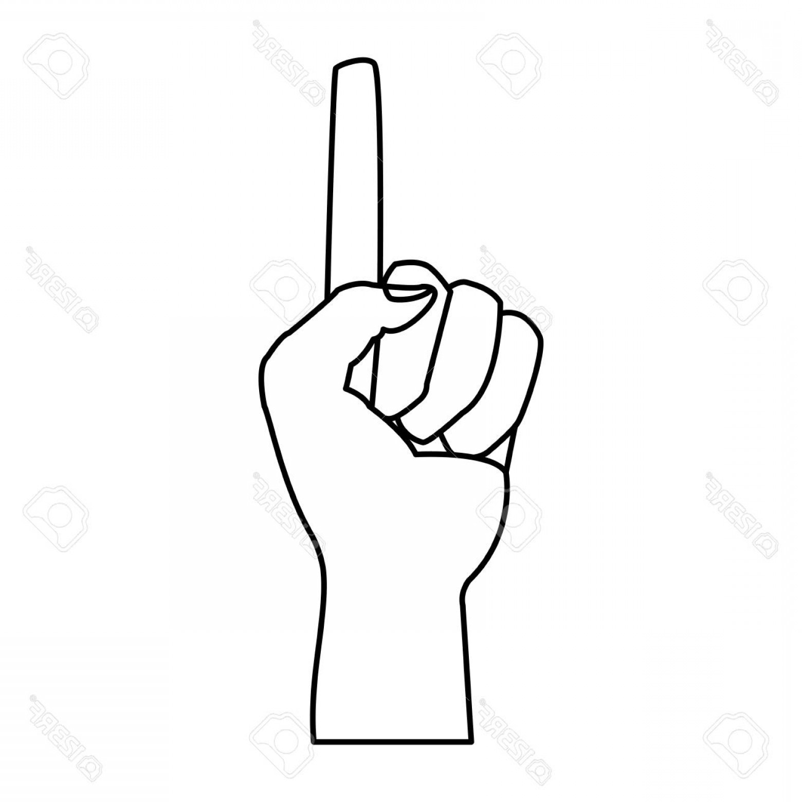 Photostock Vector Hand First One Finger Pointing Up Style Vector 1560x1560 Photostock Vector Hand First One Finger Pointing Up Style Vector