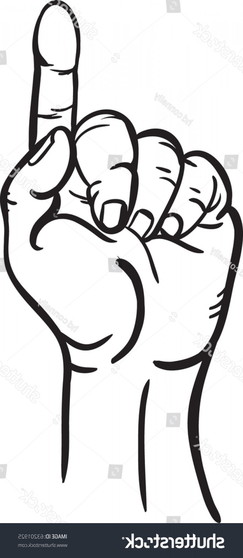 Vector Illustration Hand Index Finger Pointing Studiogrfx 838x1920 Vector Illustration Hand Index Finger Pointing Studiogrfx