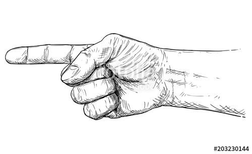 Vector Finger Pointing at Vectorified.com | Collection of Vector Finger