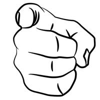 Finger Point Free Vector Art 200x200 Finger Point Free Vector Art