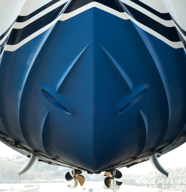 610x630 Sleipner Stabilising Fins On Sea Trial