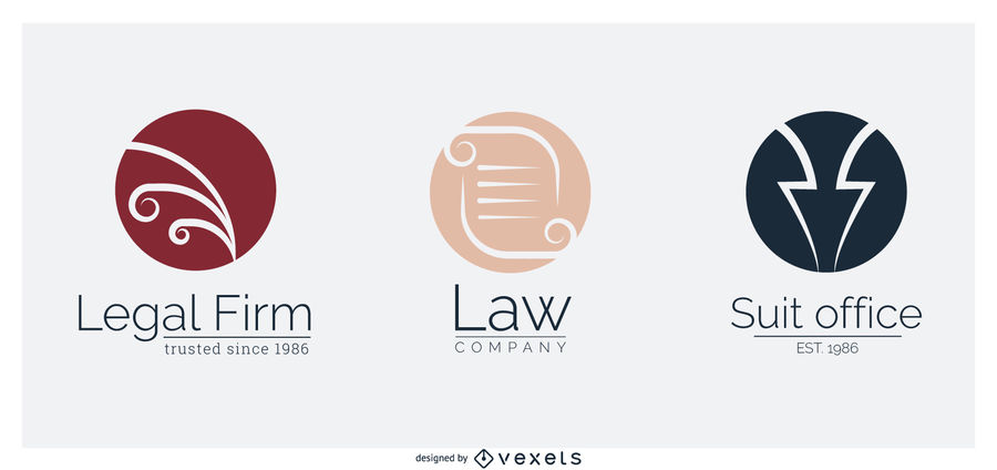 900x424 Law Firm Logo Template Vectors