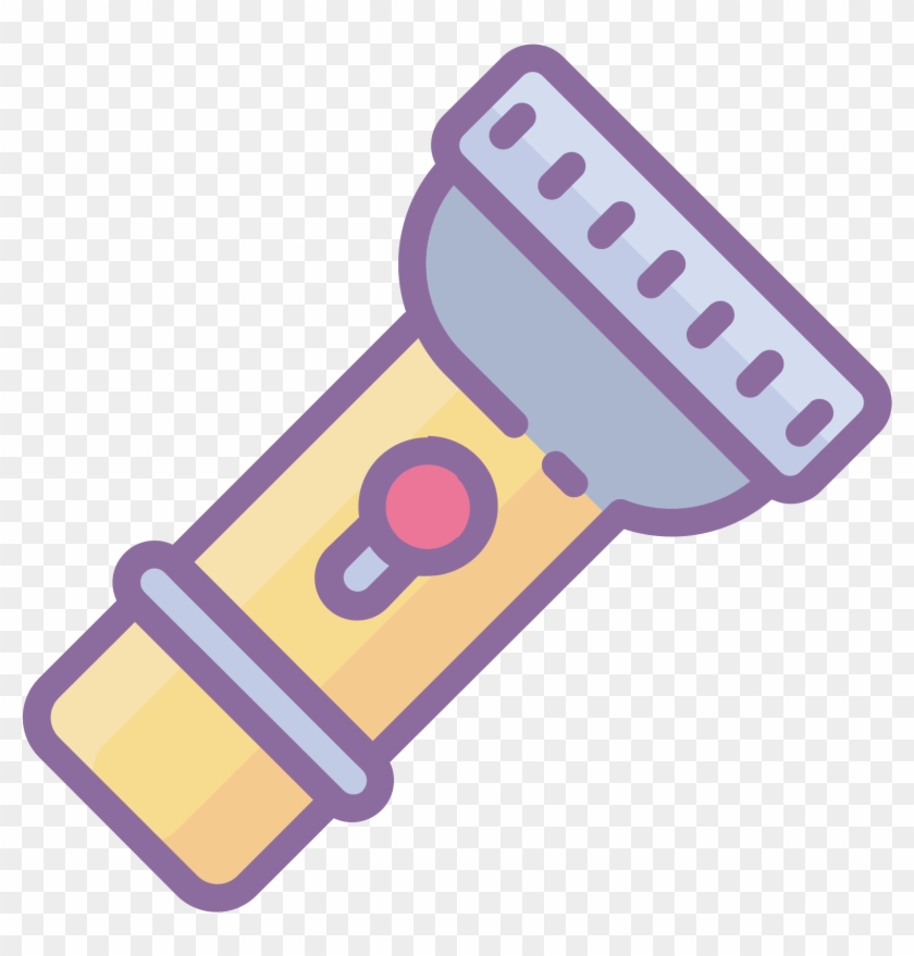 840x879 Vector Flashlight Torch Light, Hd Png Download