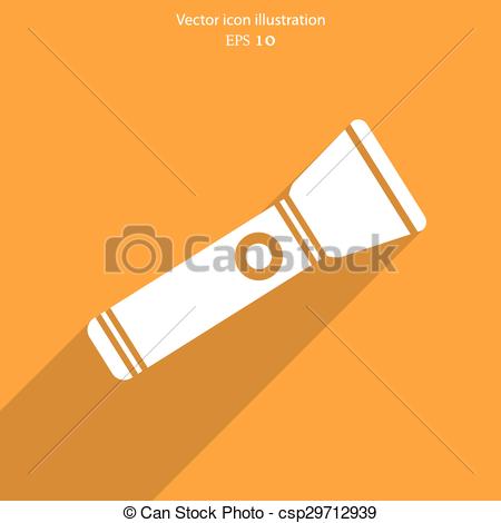 450x470 Vector Flashlight Icon Vector Flashlight Flat Icon Illustration