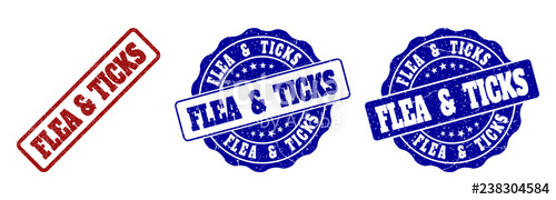 Flea Ticks Grunge Stamp Seals In Red And Blue Colors Vector 500x180 Flea Ticks Grunge Stamp Seals In Red And Blue Colors Vector