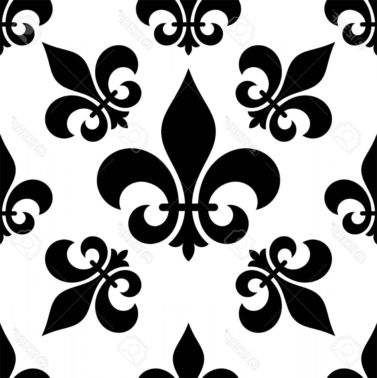 1558x1560 Photostock Vector Fleur De Lis Seamless Pattern Fleur De Lys