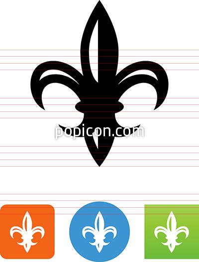 400x527 Vector Fleur De Lis Icon