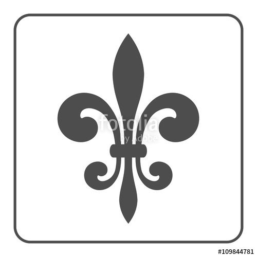500x500 Vector Fleur De Lis Symbol Fleur De Lis Sign Royal French Lily