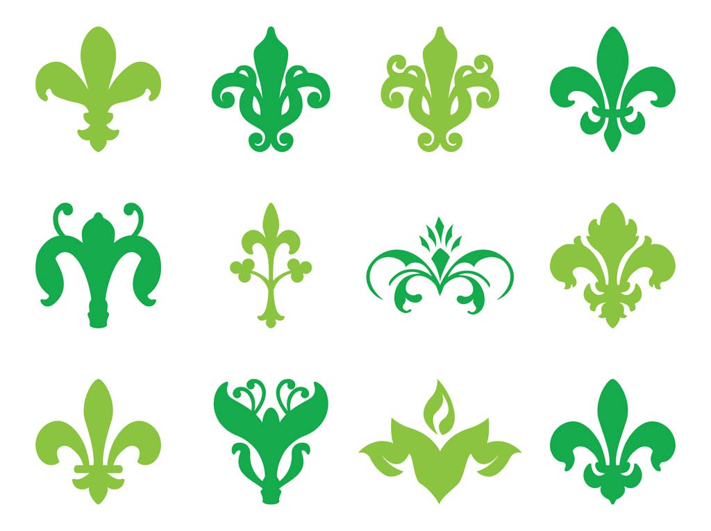 1024x765 Fleur De Lis Icons Vector Art Graphics