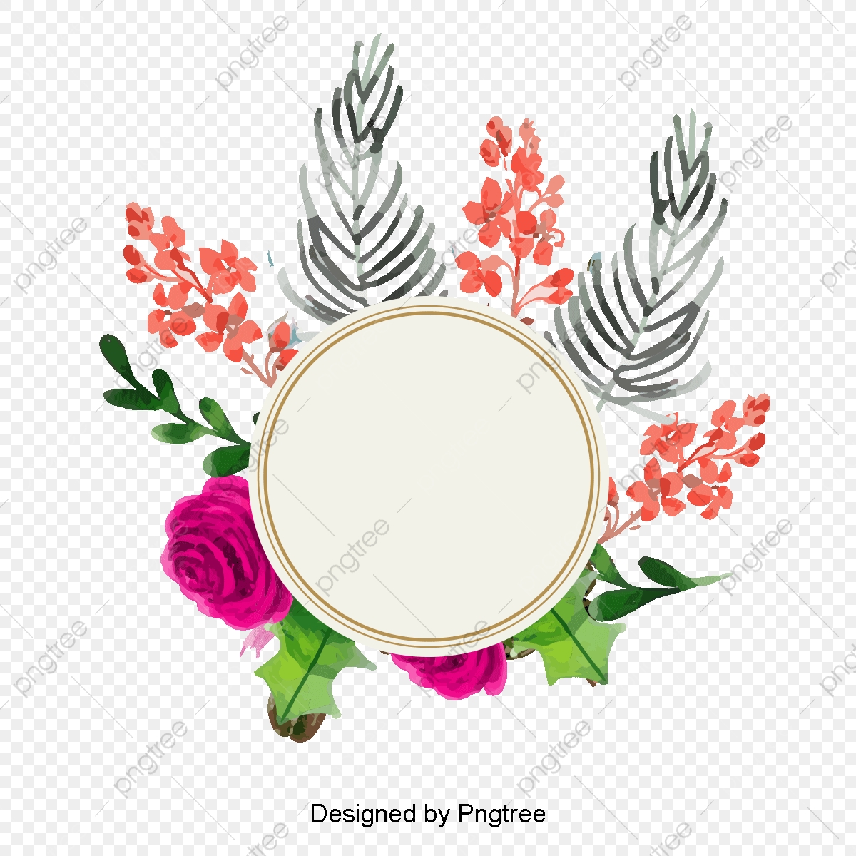 1200x1200 Vector Floral Border, Hd, Vector, Spring Flowers Png Transparent
