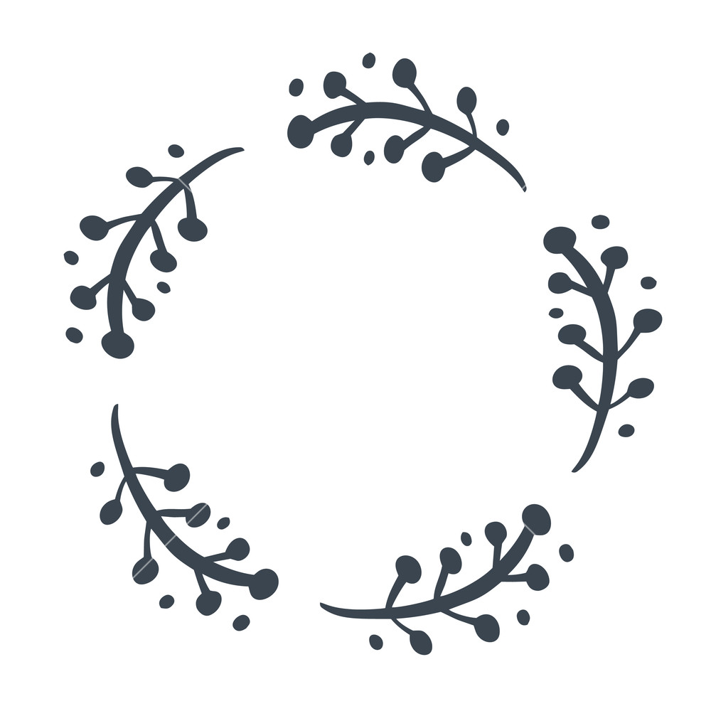 Vector Floral Wreath