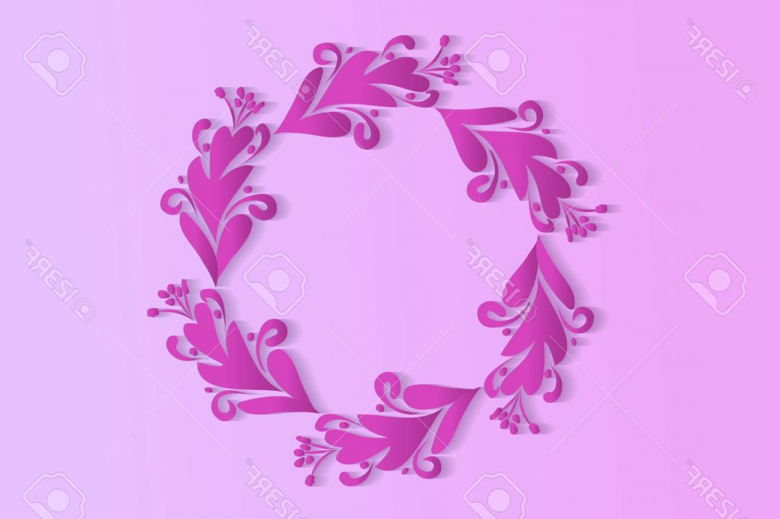 1560x1039 Photostock Vector Pink Floral Wreath Vector Image Design Newwaysys