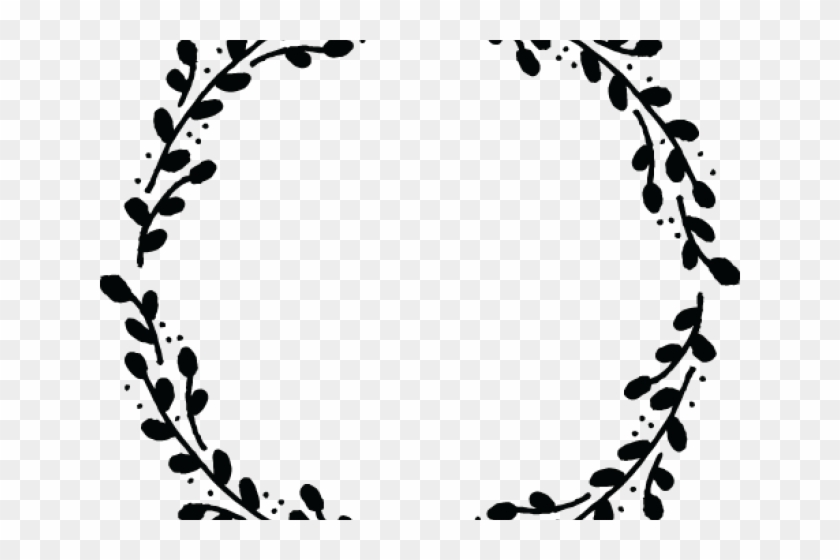 840x560 Drawn Wreath Vector