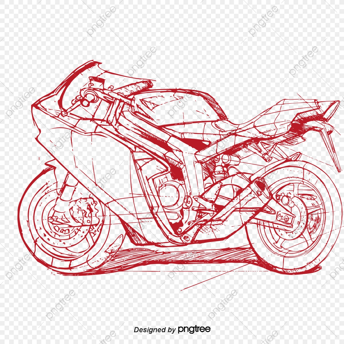 1200x1200 Vector Flow Bright Color Motorcycle Flattened, Vector, Streamer