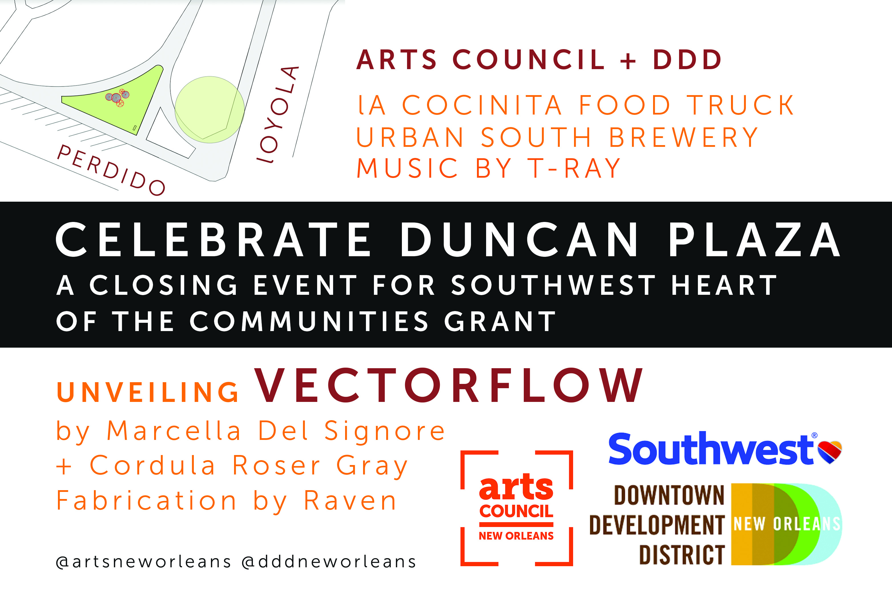 3125x2125 Vector Flow Downtown New Orleans