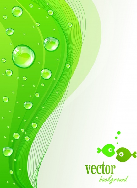 436x600 Crystal Clear Water Drops Vector Flow Lines Free Vector