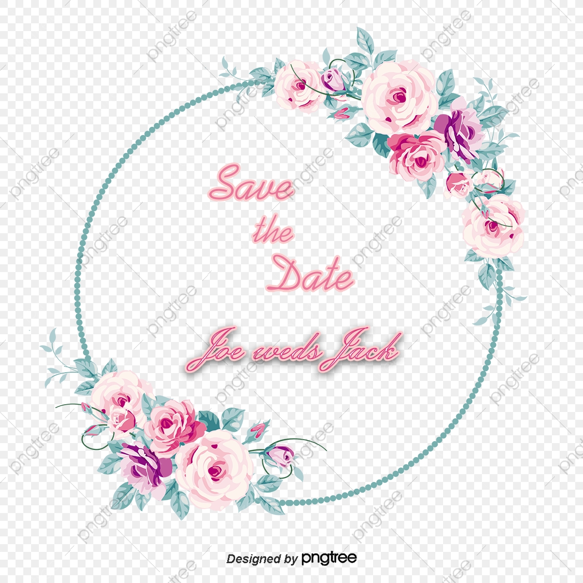 1200x1200 Romantic Watercolor Flower Wreath, Watercolor Vector, Flower