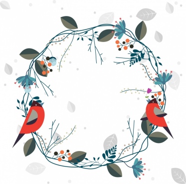 373x368 Wreath Free Vector Download