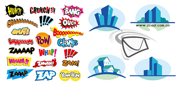 600x286 Buildings, Icons, Mail, House, Art Vector Fonts Over Millions