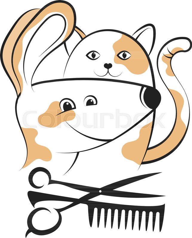 643x800 Grooming And Caring For Dogs And Cats Stock Vector Colourbox