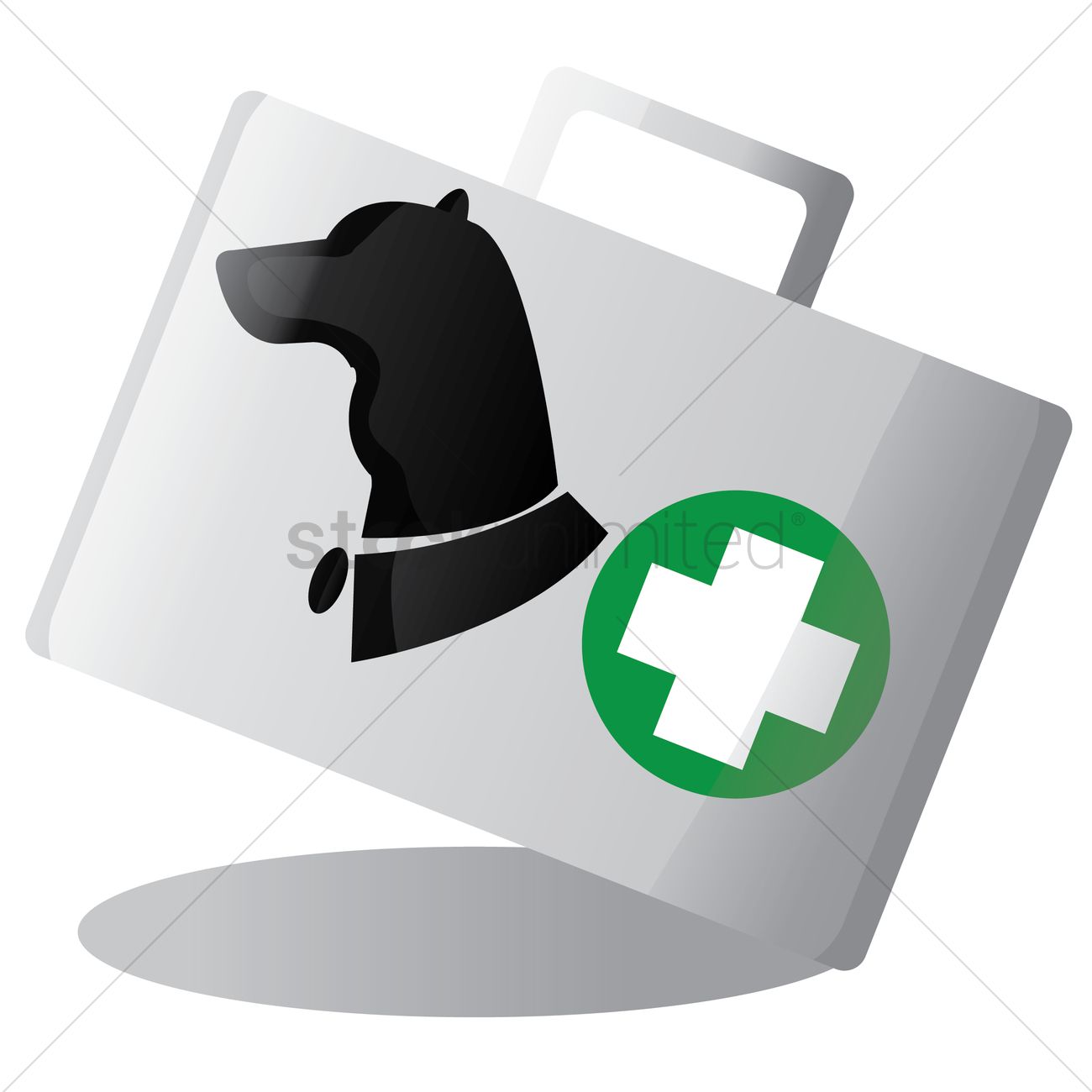 1300x1300 Medical Kit For Dogs Vector Image