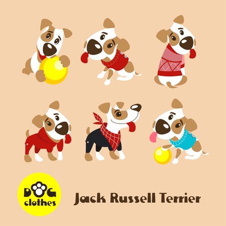 450x450 Six Funny Dogs Jack Russell Terrier In Clothes Clothing For Dogs