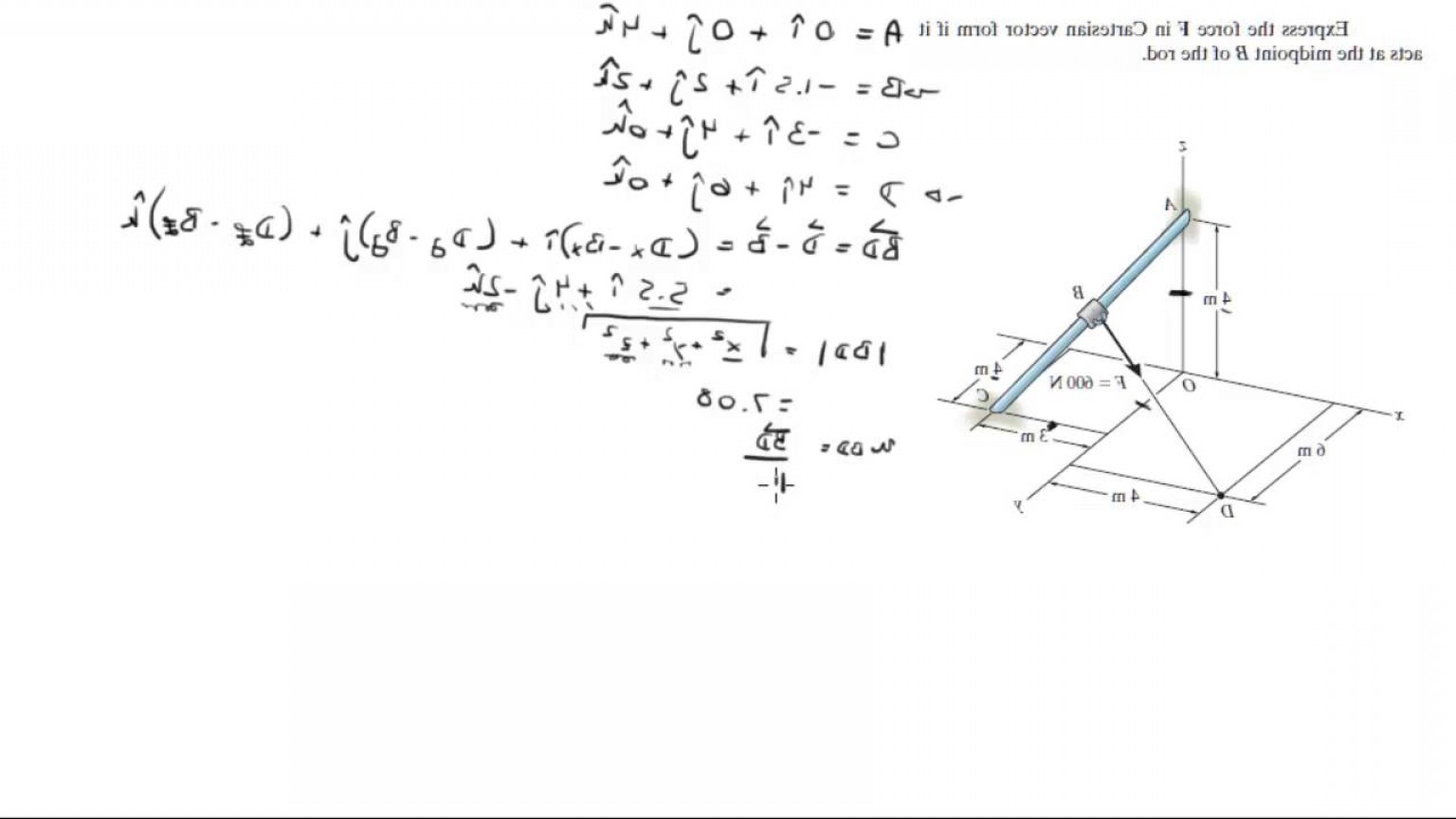 1536x864 Find The Cartesian Vector Form Of F Youtube Cqrecords