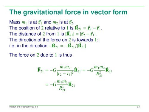 500x376 The Gravitational Force In Vector Form