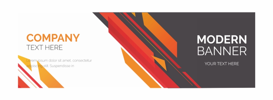 920x337 Background Modern Banner Orange Vector Format Cdr