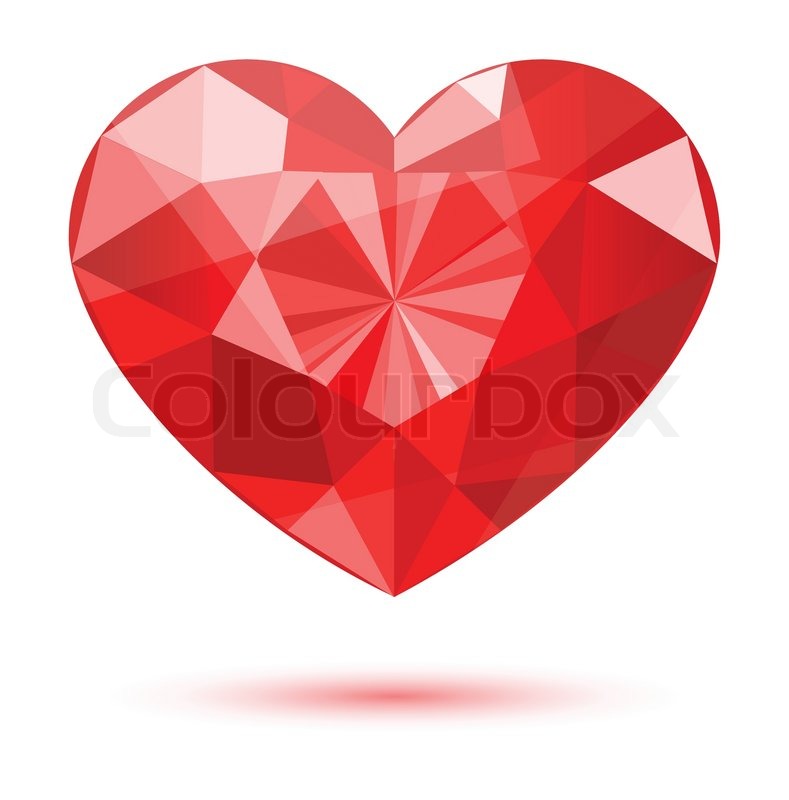789x800 Diamond Heart Shape, Vector Format For Stock Vector Colourbox