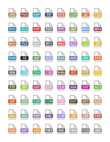 467x600 Extension Flat Vector Icons Archive, Vector, Audio, Image