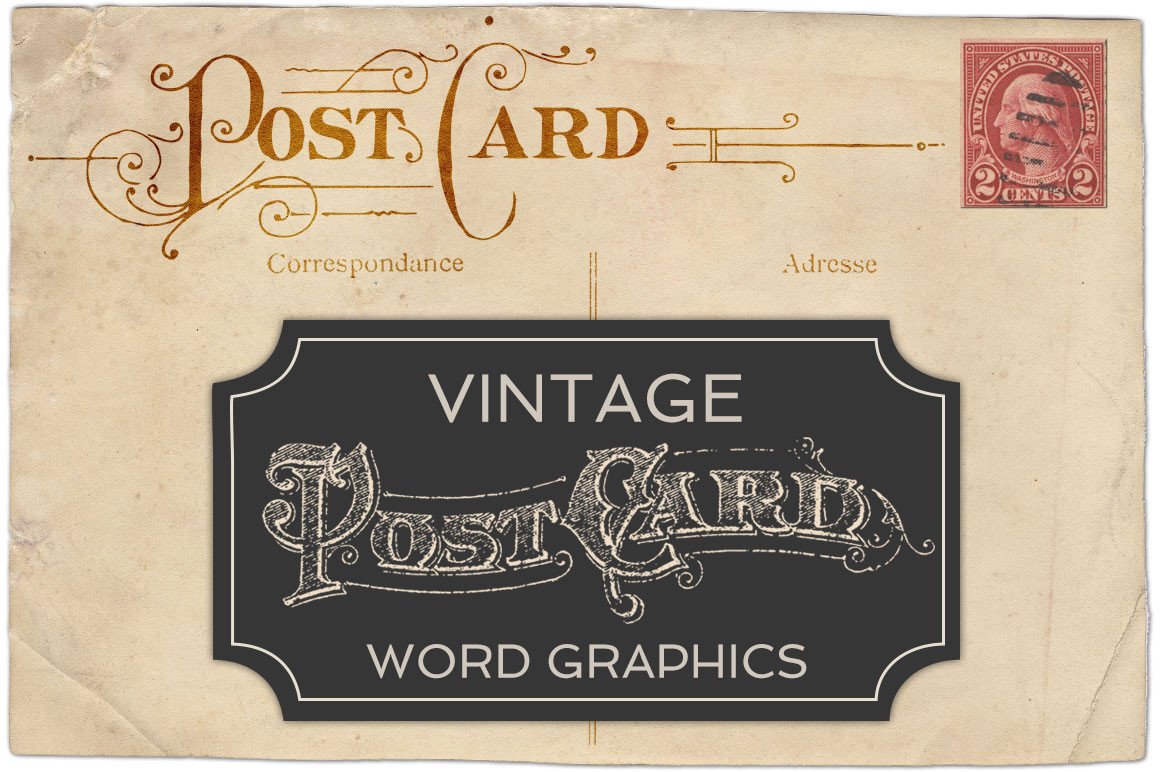 1160x772 Vintage Postcard Word Vectors